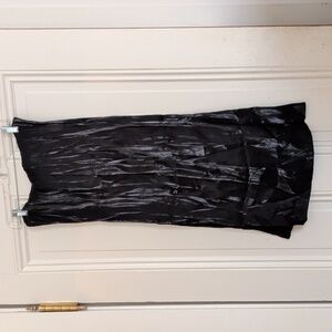 Nwt Folio Elegant Black Shiny Wrap